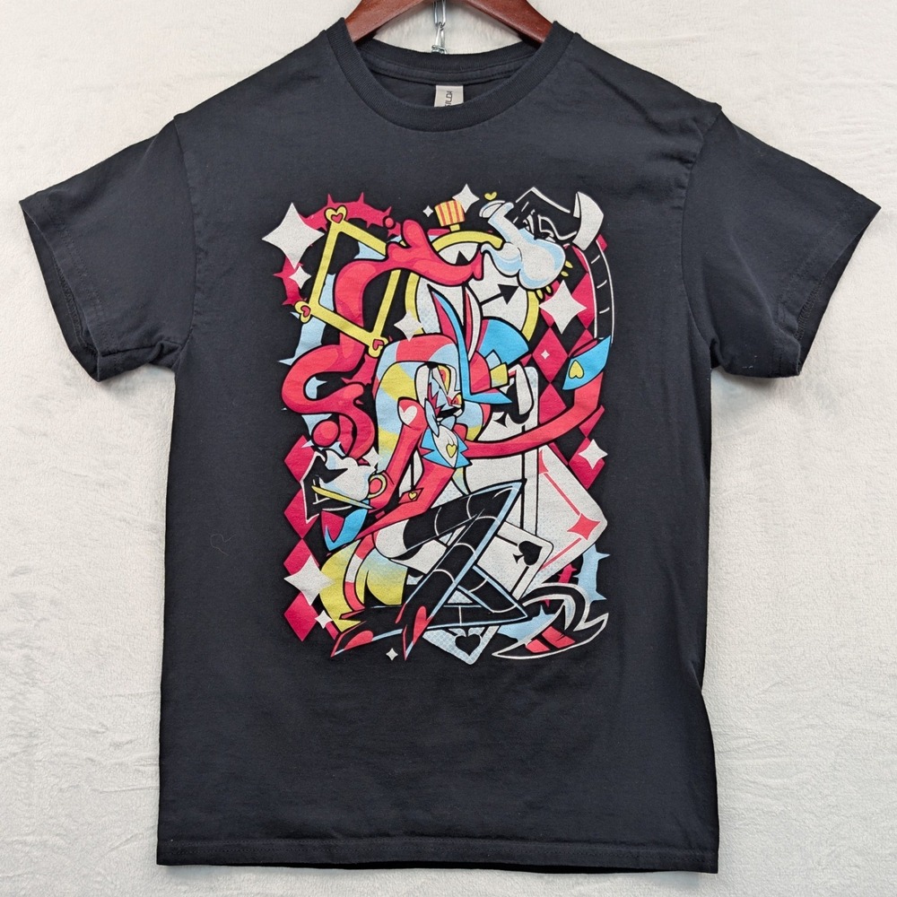 Fizzarolli Asmodeus T-Shirt Mens Small Black Helluva Boss Anime Gamer Streetwear